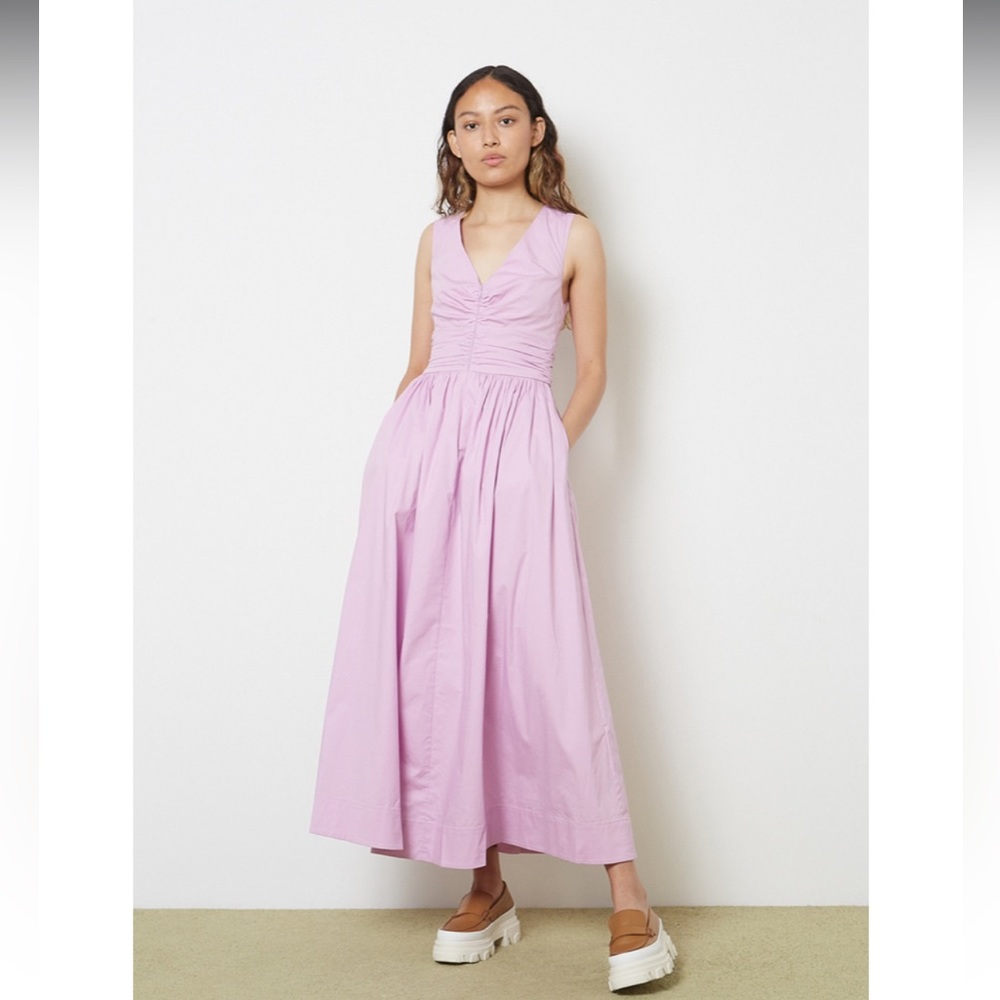 STAUD GLORIA DRESS LAVENDER